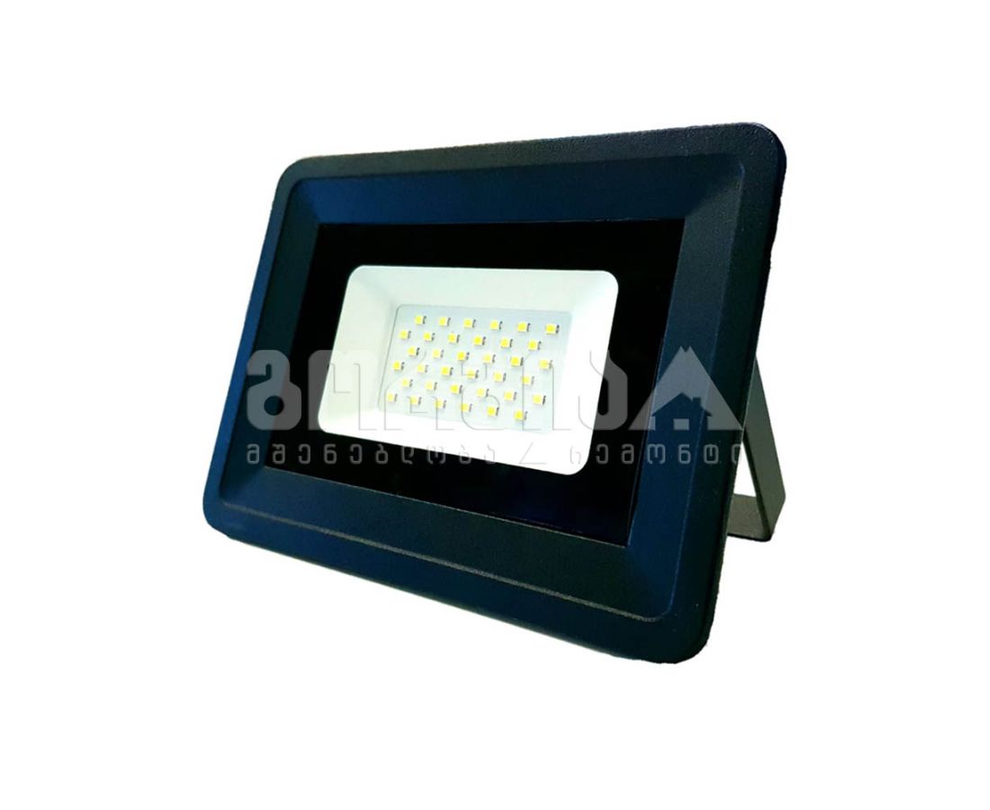 სანათი ლედ VANCE Floodlight 20W/4000K Black IP65 — ტექნიკური განათება